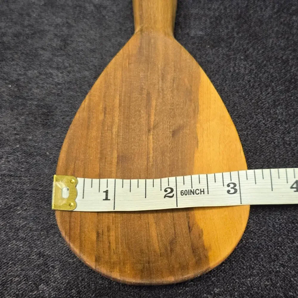 Vintage African Hand Carved Cheeta Large Wooden Spoon